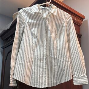 Ricki's White and Black Striped Blouse